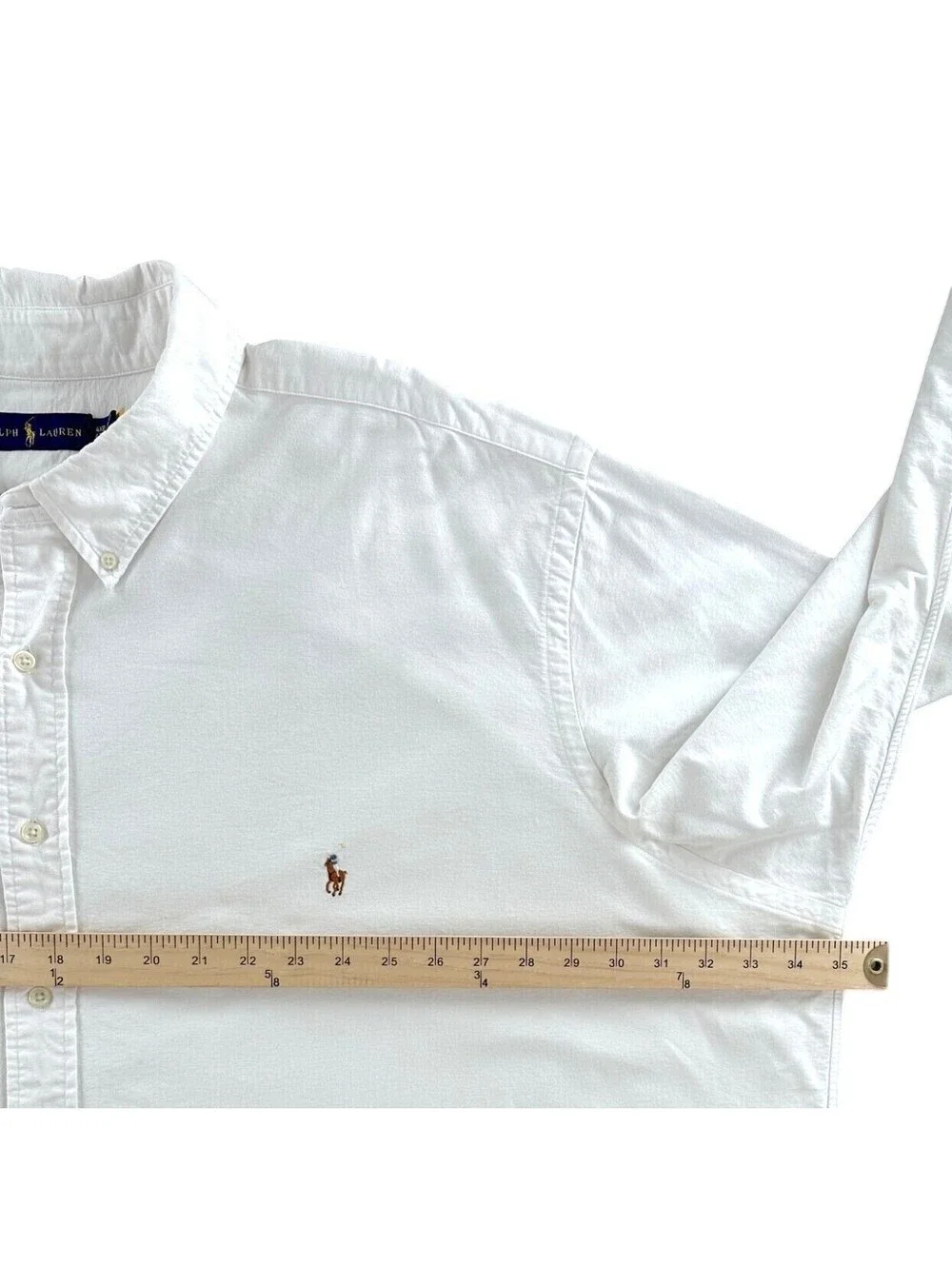 Polo Ralph Lauren White Oxford Cloth Button Down Shirt 4XB